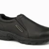'Roper' Men's Tumbled Leather Performance Slip On - Black