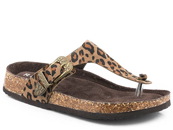 'Roper' Women's Helena Sandal - Leopard 1 'Roper' Women's Helena Sandal - Leopard
