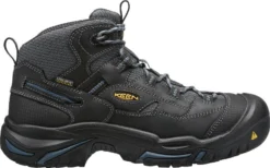 'Keen Utility' Men's Braddock Mid EH WP Soft Toe - Black / Grey / Blue