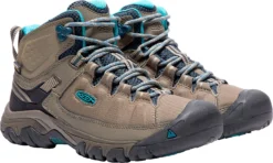 'Keen Outdoor' Women's Targhee EXP WP Mid Hiker - Brindle / Blue Coral -Shoes Shop 1017737 PLA large 1024x1024@2x