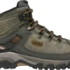 'Keen Outdoor' Men's Targhee III WP Mid Hiker - Black Olive / Golden Brown (Wide)