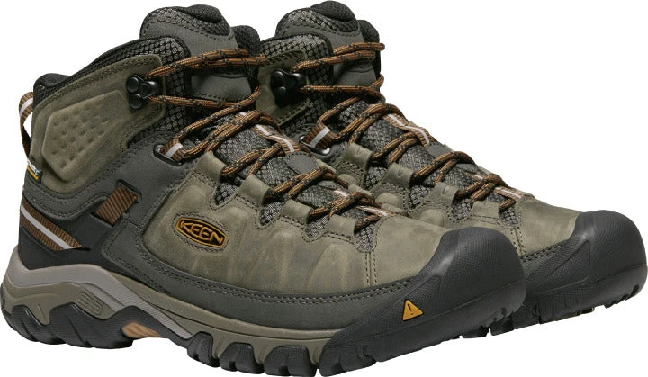 'Keen Outdoor' Men's Targhee III WP Mid Hiker - Black Olive / Golden Brown (Wide) 4 'Keen Outdoor' Men's Targhee III WP Mid Hiker - Black Olive / Golden Brown (Wide) - Image 4
