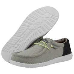 'Hey Dude' Men's Wally Funk - Blue Grey -Shoes Shop 110412616 wally funk blue grey left 3 1024x1024@2x