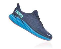 'Hoka' Men's Clifton 8 - Outer Space / Vallarta Blue -Shoes Shop 1119393 OSVB 2 1024x1024@2x