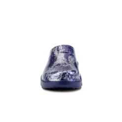 'OOFOS' Women's OOcloog Clog Limited Edition - Navy / Silver Snake -Shoes Shop 1203NVYSILSNK shot3 1024x1024@2x