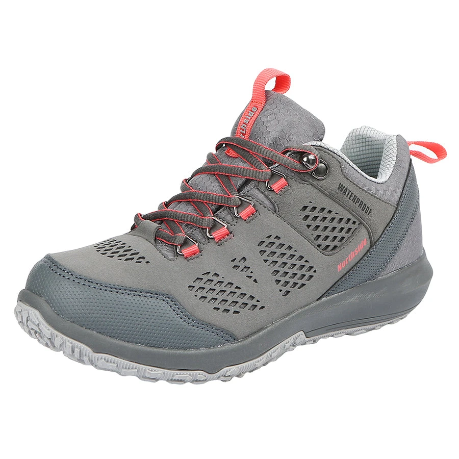 'Northside' Women's Benton WP Hiker - Grey / Coral 1 'Northside' Women's Benton WP Hiker - Grey / Coral