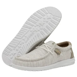 'Hey Dude' Wally Ascend Woven - Ivory Coast -Shoes Shop 40002 1JU WALLYASCENDWOVEN IVORYCOAST PAIRBOTTOM 1024x1024@2x