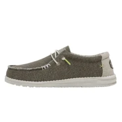 'Hey Dude' Men's Wally Braided - Fossil -Shoes Shop 40003 2BS WALLBRAIDED FOSSIL LEFTSIDE 1024x1024@2x