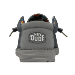 'Hey Dude' Men's Wally Sox Triple Needle - Blue Shadow -Shoes Shop 40020 3US WALLYSOXTRIPLENEEDLE BLUESHADOW LEFTBACK 1024x1024@2x