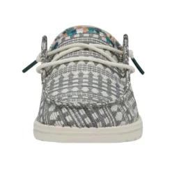 'Hey Dude' Women's Boho Embroidery - Grey -Shoes Shop 40054 1KM WENDYBOHO EMBROIDERYGREY LEFTFRONT 1024x1024@2x