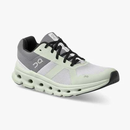 'On Running' Women's Cloudrunner - Frost / Aloe 5 'On Running' Women's Cloudrunner - Frost / Aloe - Image 5