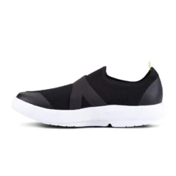 'OOFOS' Men's OOmg Mesh Low Slip On - White / Black -Shoes Shop 5080WHTBLK 4 1024x1024@2x