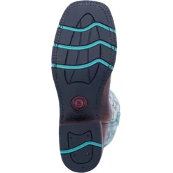 'Laredo' Women's 11" Anita Western Square Toe - Brown / Turquoise -Shoes Shop 5607 7 1024x1024@2x