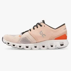 'On Running' Women's Cloud X 3 - Rose / Sand -Shoes Shop 60.98691 cloud x 3 fw22 rose sand w g4 1024x1024@2x