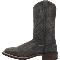 'Laredo' Men's 12" Axel Western Square Toe - Charcoal Black -Shoes Shop 7927 3 1024x1024@2x