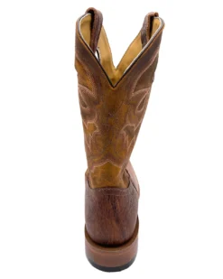 'Boulet' Men's 12" Saddle Vamp Western Square Toe - Shrunken Bomber / Ambergold -Shoes Shop 93452 1024x1024@2x