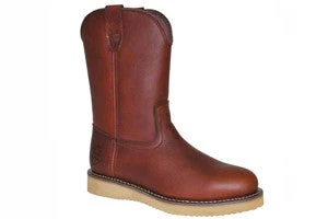 'Work Zone' Men's 10" Wellington Wedge Soft Toe - Dark Brown 1 'Work Zone' Men's 10" Wellington Wedge Soft Toe - Dark Brown