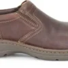 'Carolina' Men's BLVD 2.0 Aluminum Toe ESD Slip On - Brown