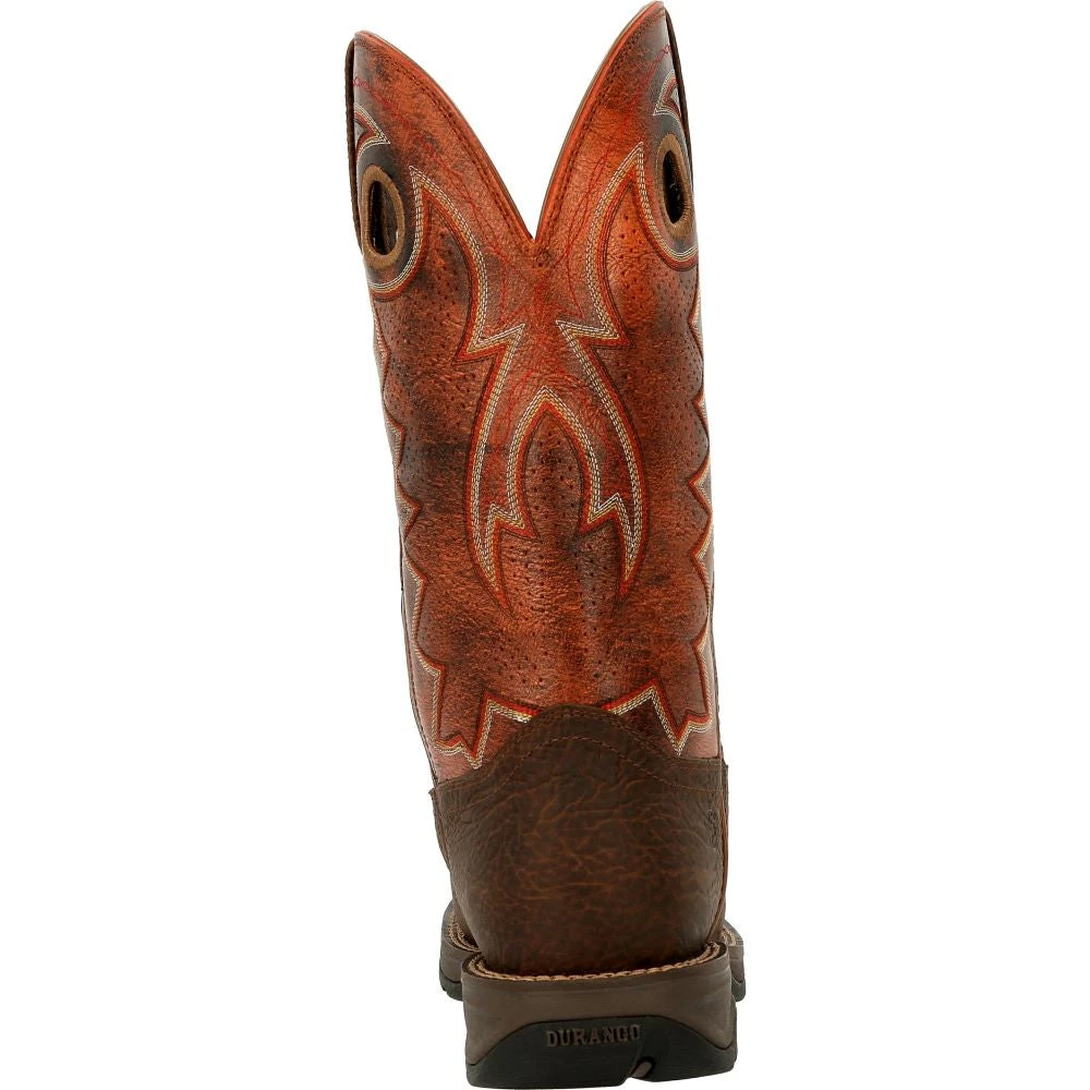 'Durango' Men's 12" REBEL Western Square Toe - CIMARRON BROWN 5 'Durango' Men's 12" REBEL Western Square Toe - CIMARRON BROWN - Image 5