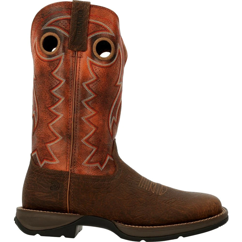 'Durango' Men's 12" REBEL Western Square Toe - CIMARRON BROWN 1 'Durango' Men's 12" REBEL Western Square Toe - CIMARRON BROWN