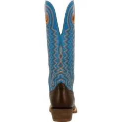 'Durango' Men's 15" Rebel Pro Western Saddle Boot - Chestnut / Brilliant Blue -Shoes Shop DDB0337 back 1024x1024@2x