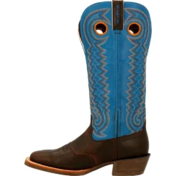 'Durango' Men's 15" Rebel Pro Western Saddle Boot - Chestnut / Brilliant Blue -Shoes Shop DDB0337 instep profile 1024x1024@2x