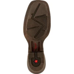 'Durango' Men's 15" Rebel Pro Western Saddle Boot - Chestnut / Brilliant Blue -Shoes Shop DDB0337 outsole 1024x1024@2x