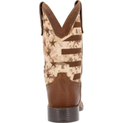 'Durango' Men's 11" Westward Saddlehorn Digital Camo Flag - Brown -Shoes Shop DDB0397 back 1024x1024@2x