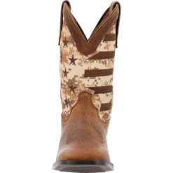 'Durango' Men's 11" Westward Saddlehorn Digital Camo Flag - Brown -Shoes Shop DDB0397 front 1024x1024@2x