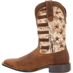 'Durango' Men's 11" Westward Saddlehorn Digital Camo Flag - Brown -Shoes Shop DDB0397 instep profile 1024x1024@2x