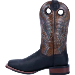 'Dan Post' Men's 11" Deuce Western Wide Square Toe - Black / Brown -Shoes Shop DP4558 3 1024x1024@2x