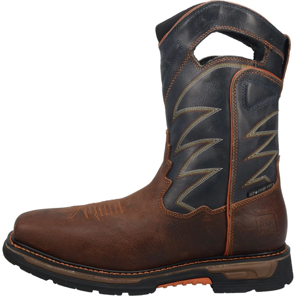 'Dan Post' Men's 11" Thunderhead EH WP Western Square Toe - Brown / Black 7 'Dan Post' Men's 11" Thunderhead EH WP Western Square Toe - Brown / Black - Image 7