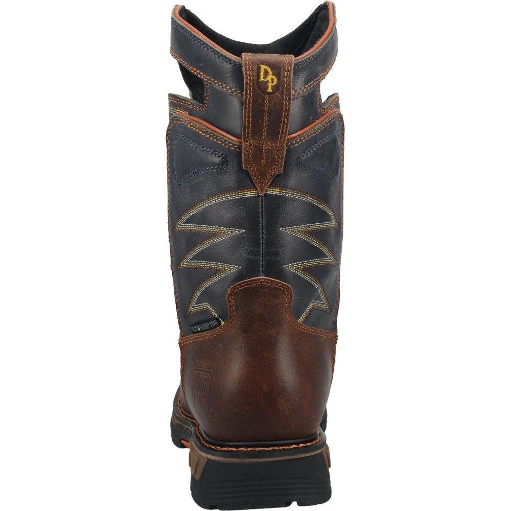 'Dan Post' Men's 11" Thunderhead EH WP Western Square Toe - Brown / Black 6 'Dan Post' Men's 11" Thunderhead EH WP Western Square Toe - Brown / Black - Image 6