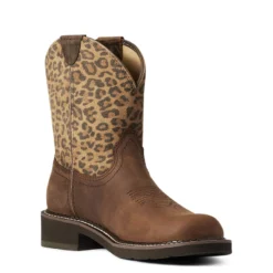 'Ariat' Women's Fatbaby Heritage - Distressed Brown / Leopard -Shoes Shop F21 WMS WEST 10035861 medial 1024x1024@2x