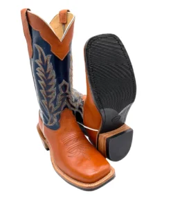 'Fenoglio Boots' Men's 13" Boomer Western Square Toe - Russet / Blue -Shoes Shop FB001012046 1024x1024@2x