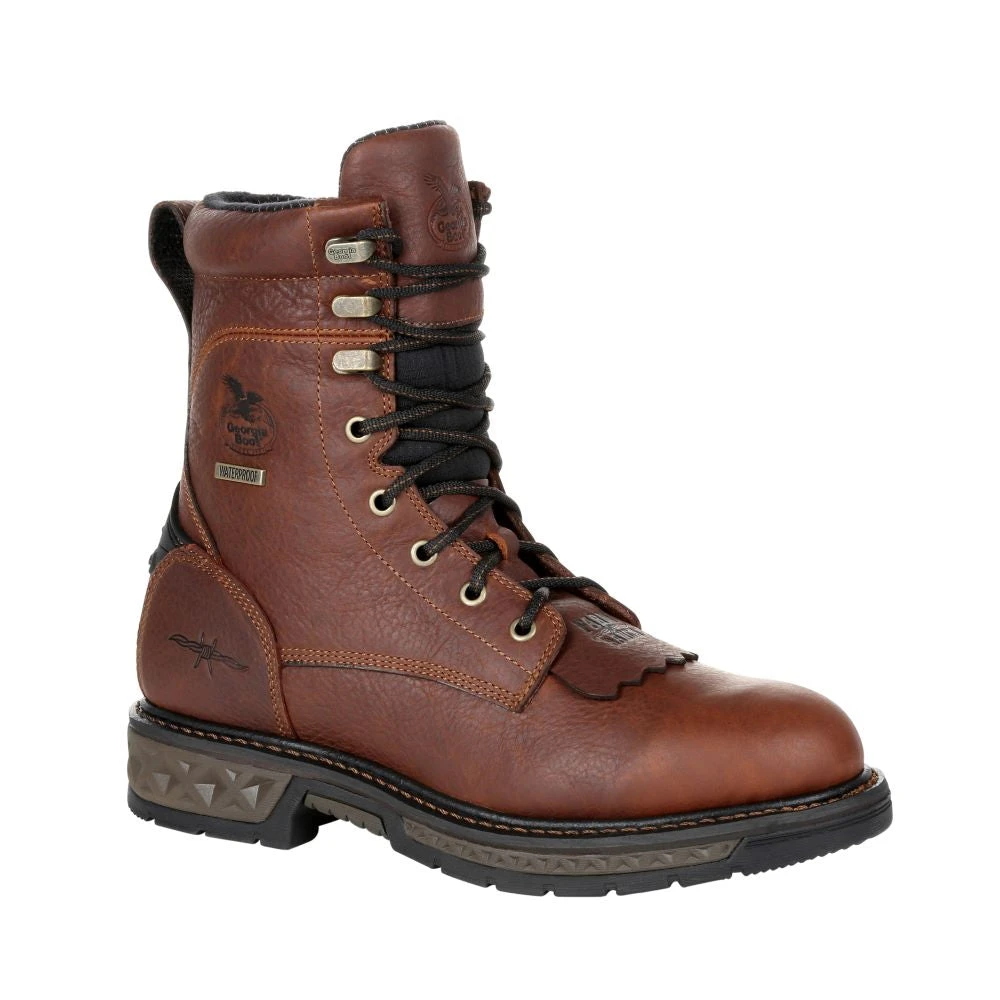 'Georgia Boot' Men's 8" Carbo-Tec LT EH WP Lacer Soft Toe - Brown 7 'Georgia Boot' Men's 8" Carbo-Tec LT EH WP Lacer Soft Toe - Brown - Image 7