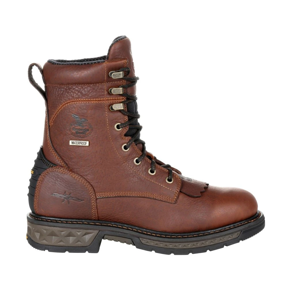 'Georgia Boot' Men's 8" Carbo-Tec LT EH WP Lacer Soft Toe - Brown 1 'Georgia Boot' Men's 8" Carbo-Tec LT EH WP Lacer Soft Toe - Brown