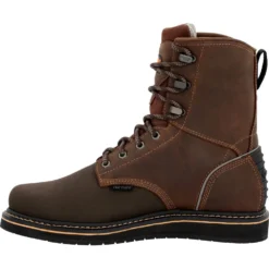 'Georgia Boot' Men's 8" AMP LT Poser EH Wedge Soft Toe - Brown -Shoes Shop GB00520 instep profile 1024x1024@2x