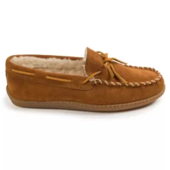 'Minnetonka' Men's Pile Lined Hardsole Moc Slipper - Tan (Wide) -Shoes Shop GUEST dd242588 15c2 475d 8683 7def025a2228 1024x1024@2x