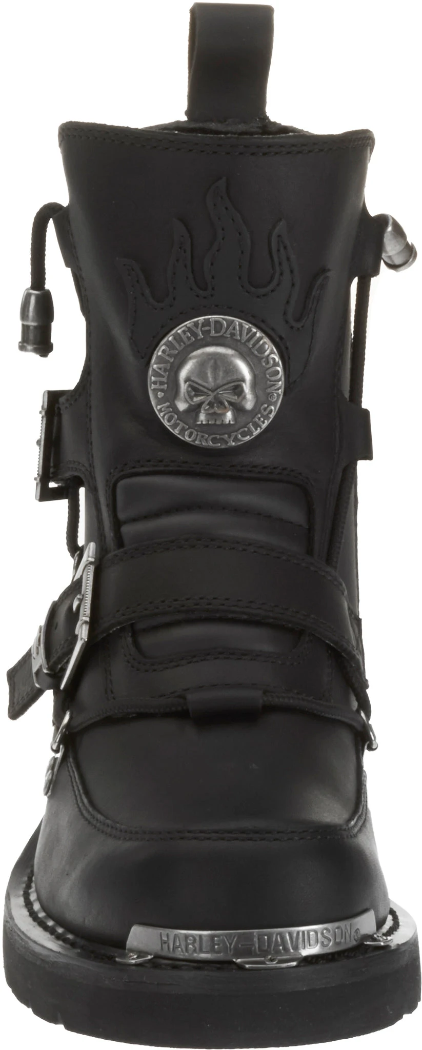 'Harley Davidson' Men's 6" Distortion Skull Zip Boot - Black 3 'Harley Davidson' Men's 6" Distortion Skull Zip Boot - Black - Image 3