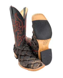 'Anderson Bean' Men's 13" HorsePower Top Hand Big Bass Square Toe - Pirarucu / Royal Blue Mad Dog -Shoes Shop HP80066 1024x1024@2x