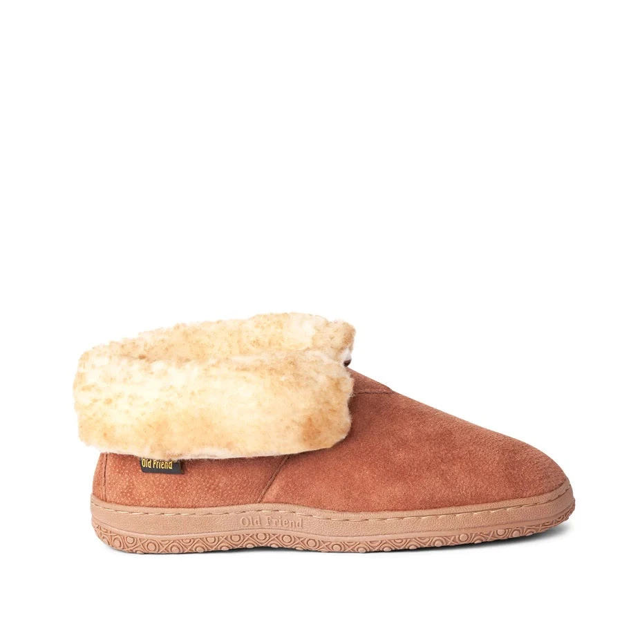 'Old Friend Footwear' Men's Bootee Slipper - Chestnut 1 'Old Friend Footwear' Men's Bootee Slipper - Chestnut