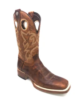 'Tanner Mark' Men's 13" Western Square Toe - Orange (Tan) / Marble Orix -Shoes Shop IMG 3257 1024x1024@2x