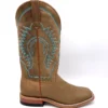 'Macie Bean' Women's 13" The Perfect Tan Western Square Toe - Pecan Barking Iron