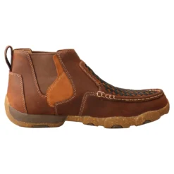 'Twisted X' Men's 4" Chelsea Basket Weave Driving Moc - Oiled Saddle -Shoes Shop MDMG005 RT 4800x4800 95517.1618263309 1024x1024@2x