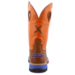 'Twisted X' Men's 12" Western EH Alloy Toe - Tan / Orange -Shoes Shop MXBA003.04 4800x4800 R 1024x1024@2x