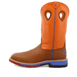 'Twisted X' Men's 12" Western EH Alloy Toe - Tan / Orange -Shoes Shop MXBA003.06 4800x4800 L 1024x1024@2x
