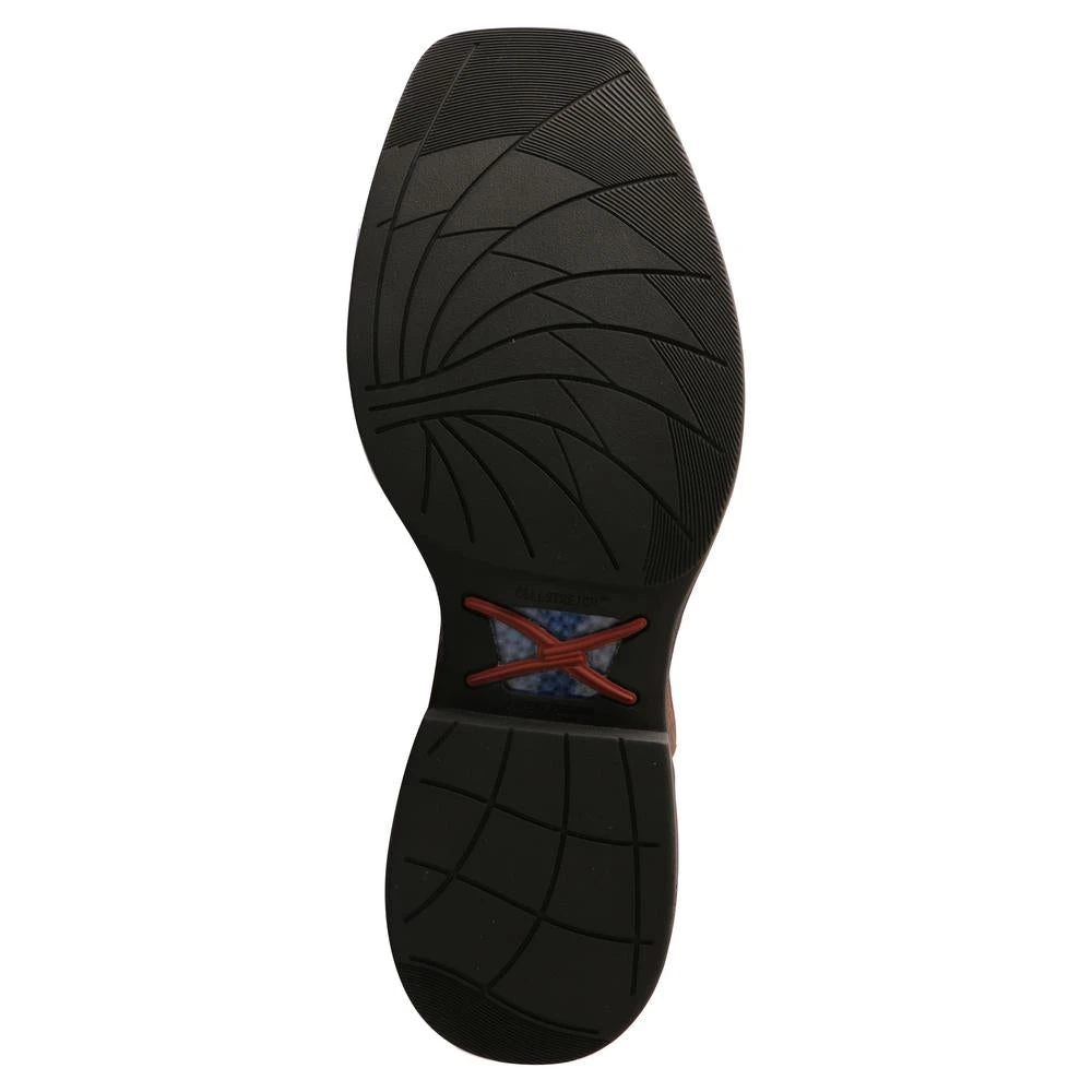 'Twisted X' Men's 11" Tech-X Cellstretch Western Square Toe - Brown / Green 6 'Twisted X' Men's 11" Tech-X Cellstretch Western Square Toe - Brown / Green - Image 6