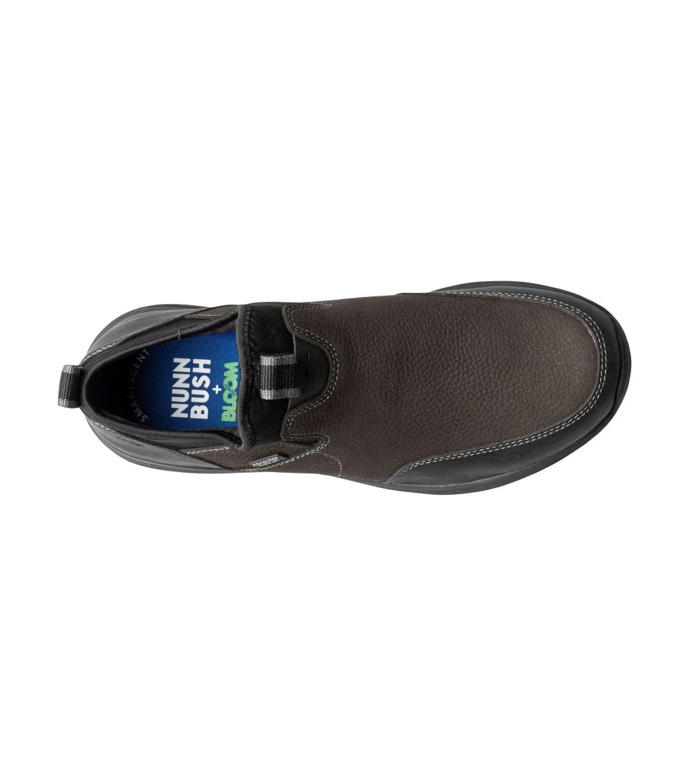 'Nunn Bush' Men's Excursion Moc Toe Slip On - Charcoal 2 'Nunn Bush' Men's Excursion Moc Toe Slip On - Charcoal - Image 2