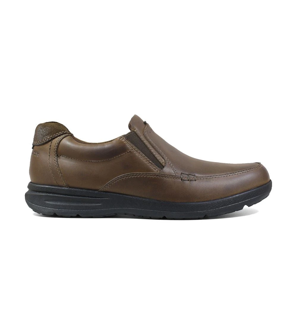 'Nunn Bush' Men's Cam Moc Toe Slip On - Brown Crazy Horse 1 'Nunn Bush' Men's Cam Moc Toe Slip On - Brown Crazy Horse
